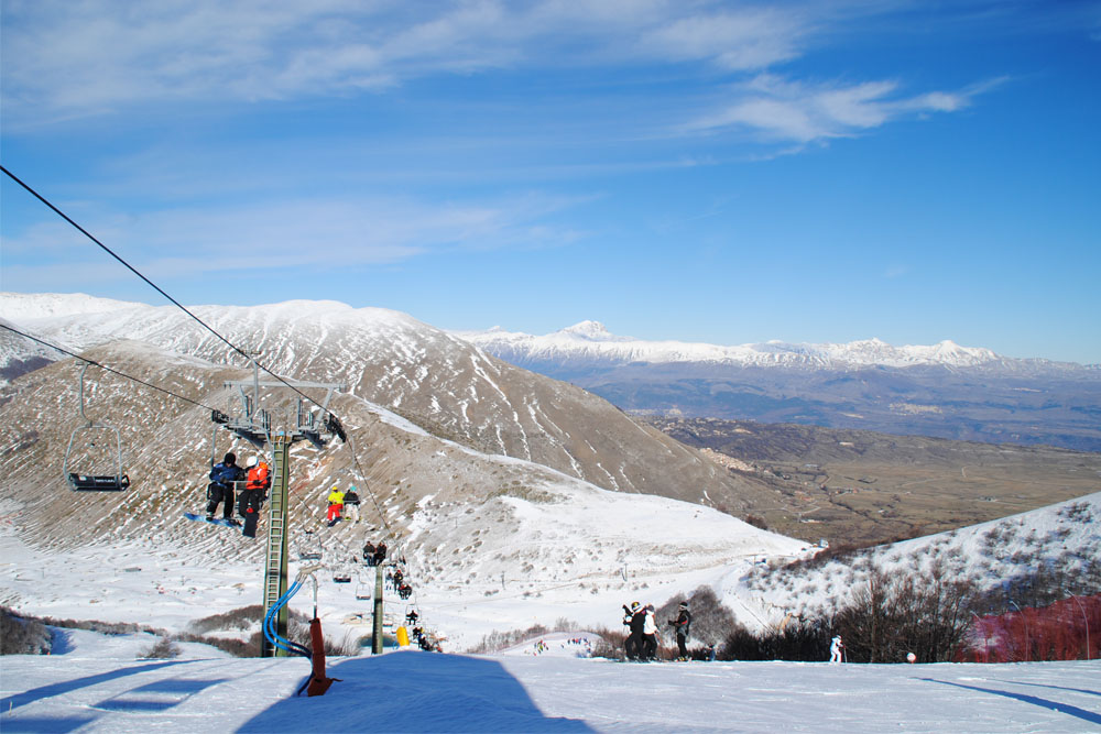 5 posti per sciare in Abruzzo