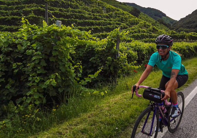 Valdobbiadene in bici