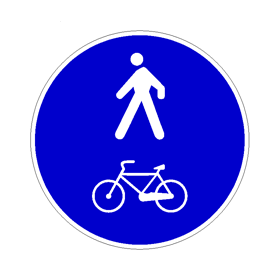pista ciclopedonale promiscua
