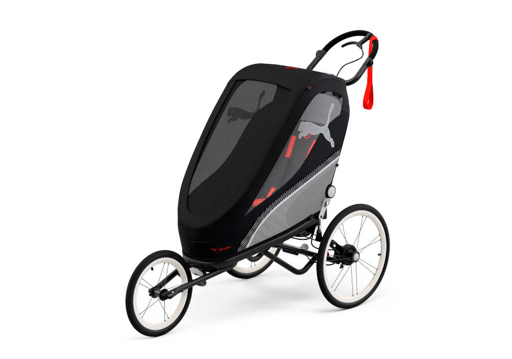 passeggini per allenarsi con i bambini di Puma e Cybex ZENO