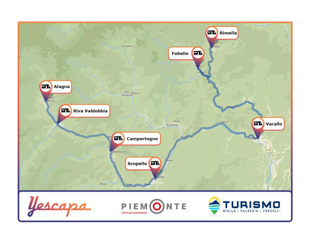 Itinerari in camper in Piemonte Valsesia