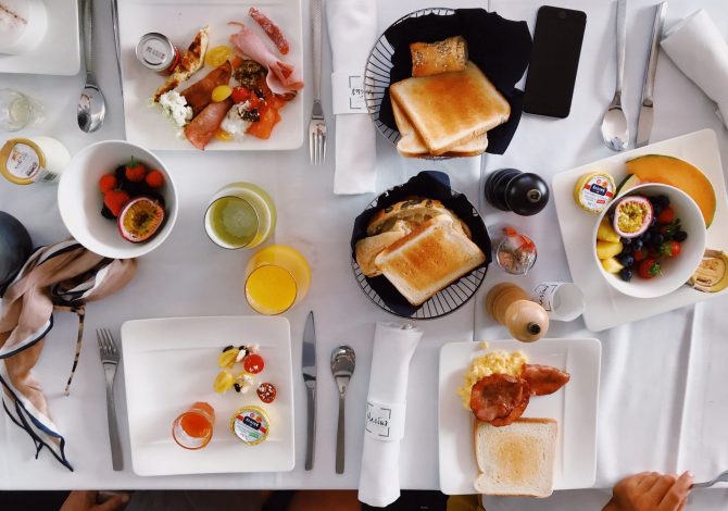 prima colazione e allenamento dolce