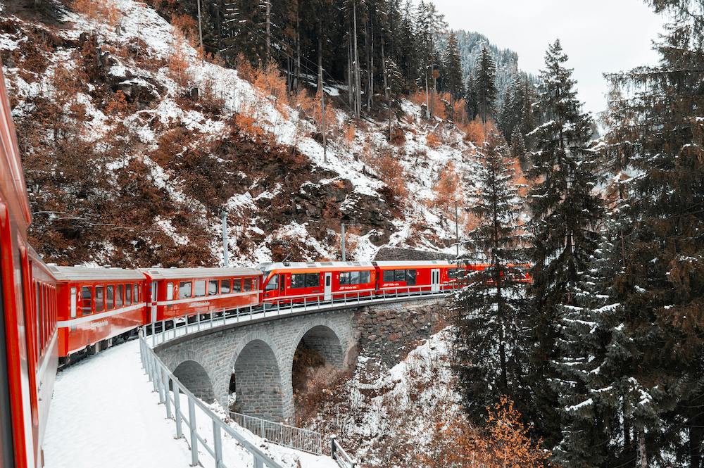 sciare-treno