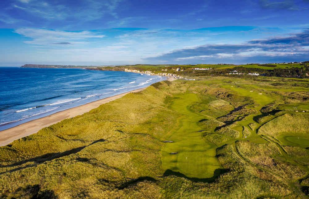 Aerial photographs of Royal Portrush Golf Club