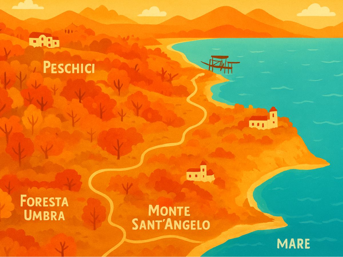 Mappa Gargano, autunno