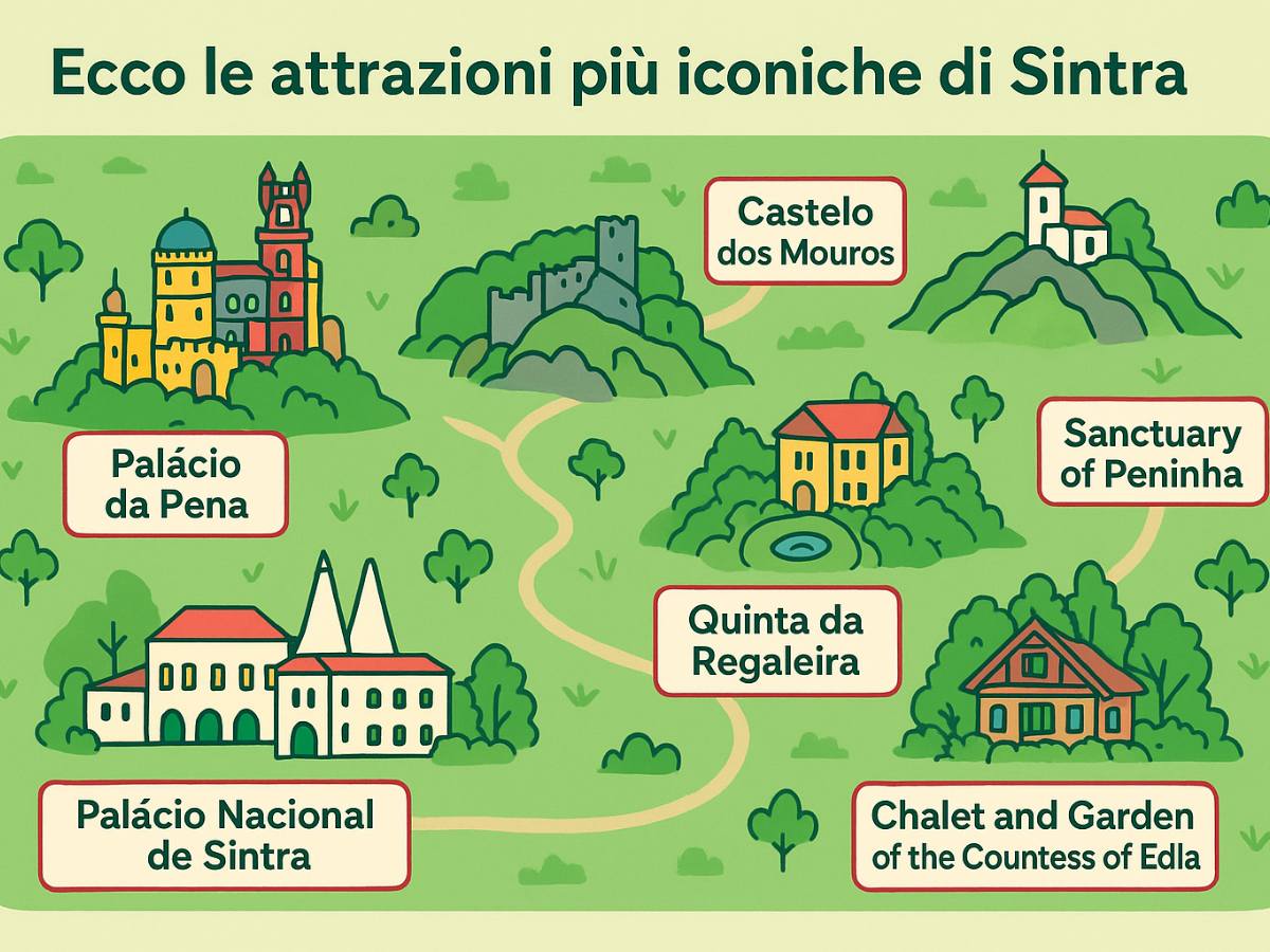 Mappa di Sintra, Portogallo