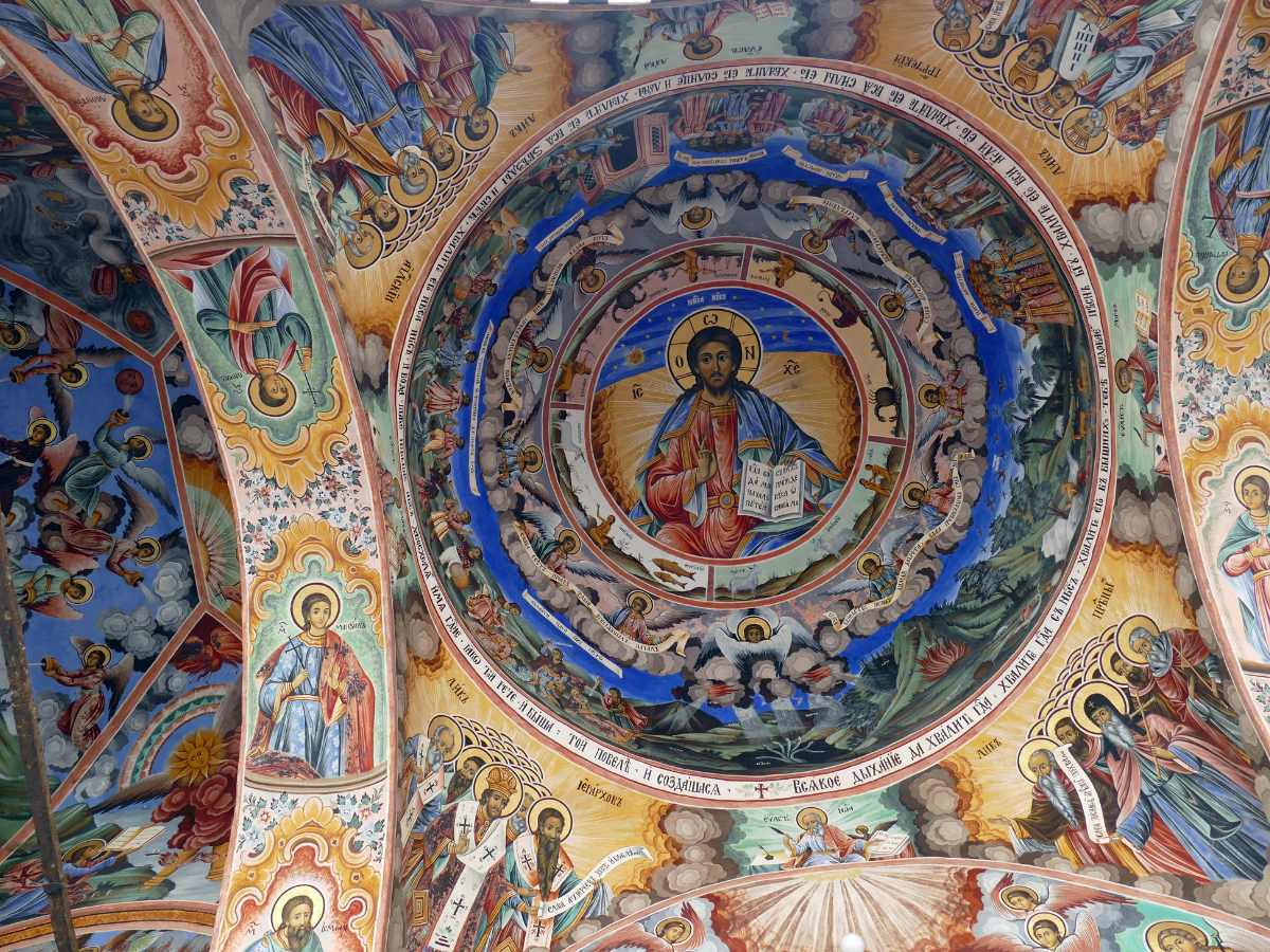 Dentro il Monastero di Rila in Bulgaria