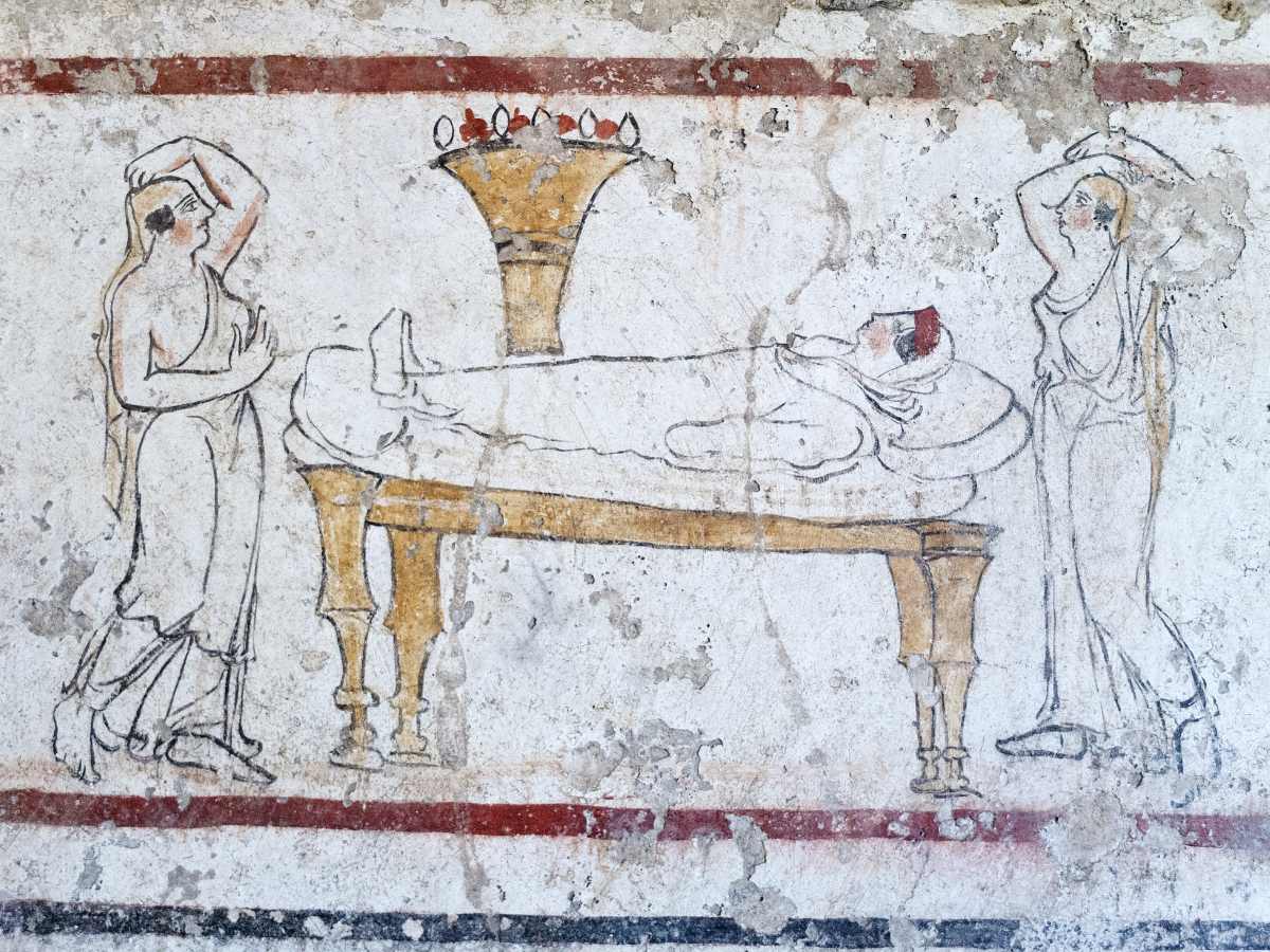 Affreschi di Paestum, Campania