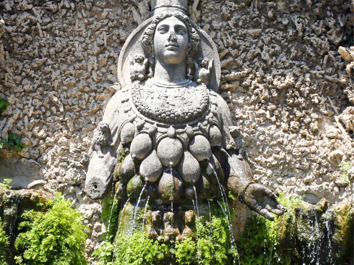 Dettagli fontane di Villa d'Este