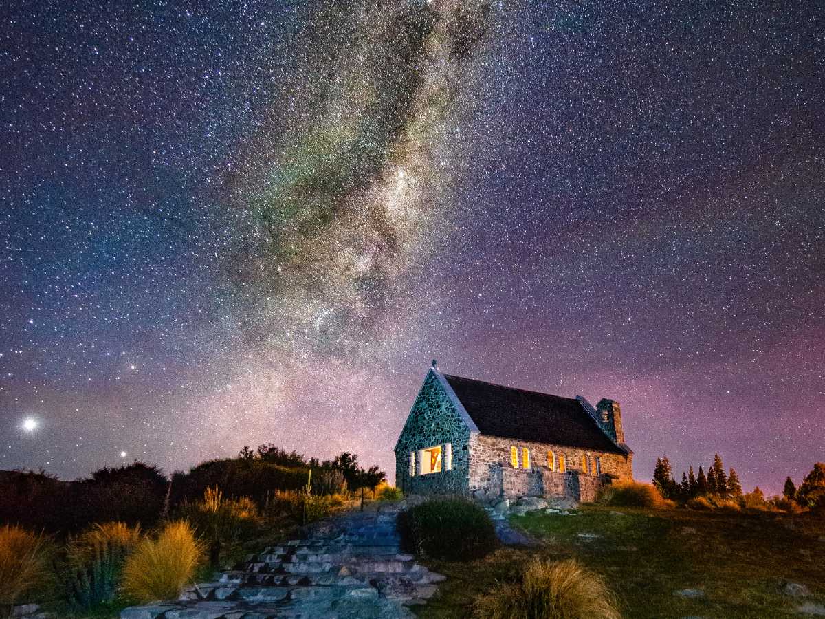 Cielo del Lake Tekapo, Nuova Zelanda