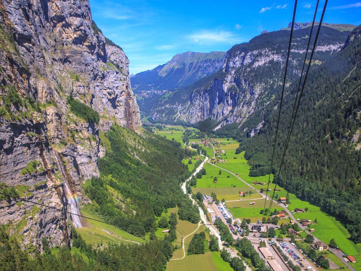 Funivia a Gimmelwald, Svizzera