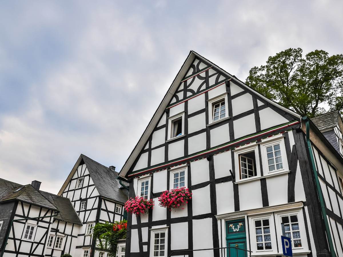 Le facciate di Freudenberg in Germania