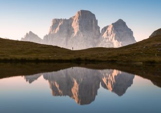 monte-Pelmo-veneto-Lago delle Baste con Monte Pelmo