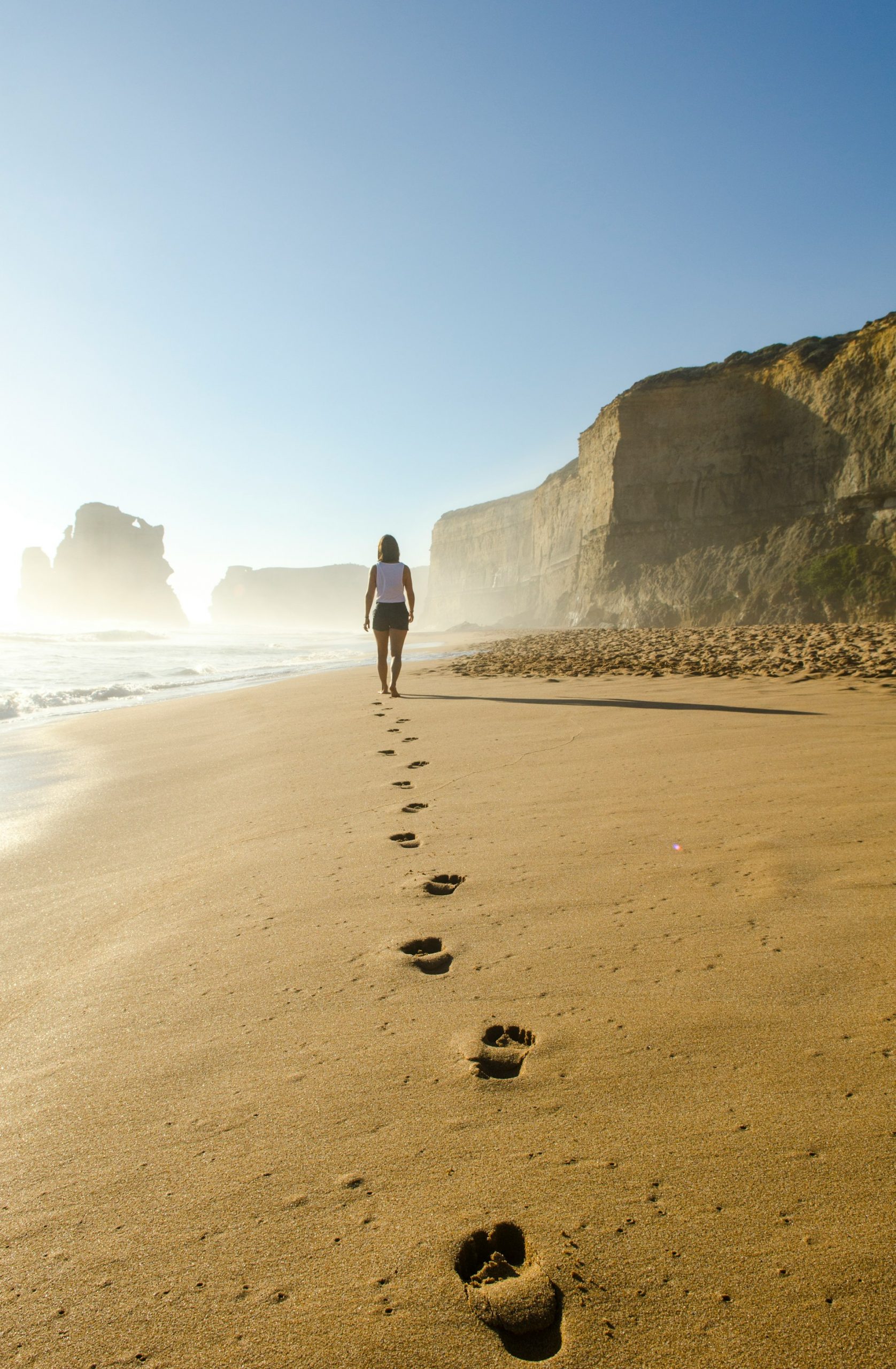 Camminare in spiaggia