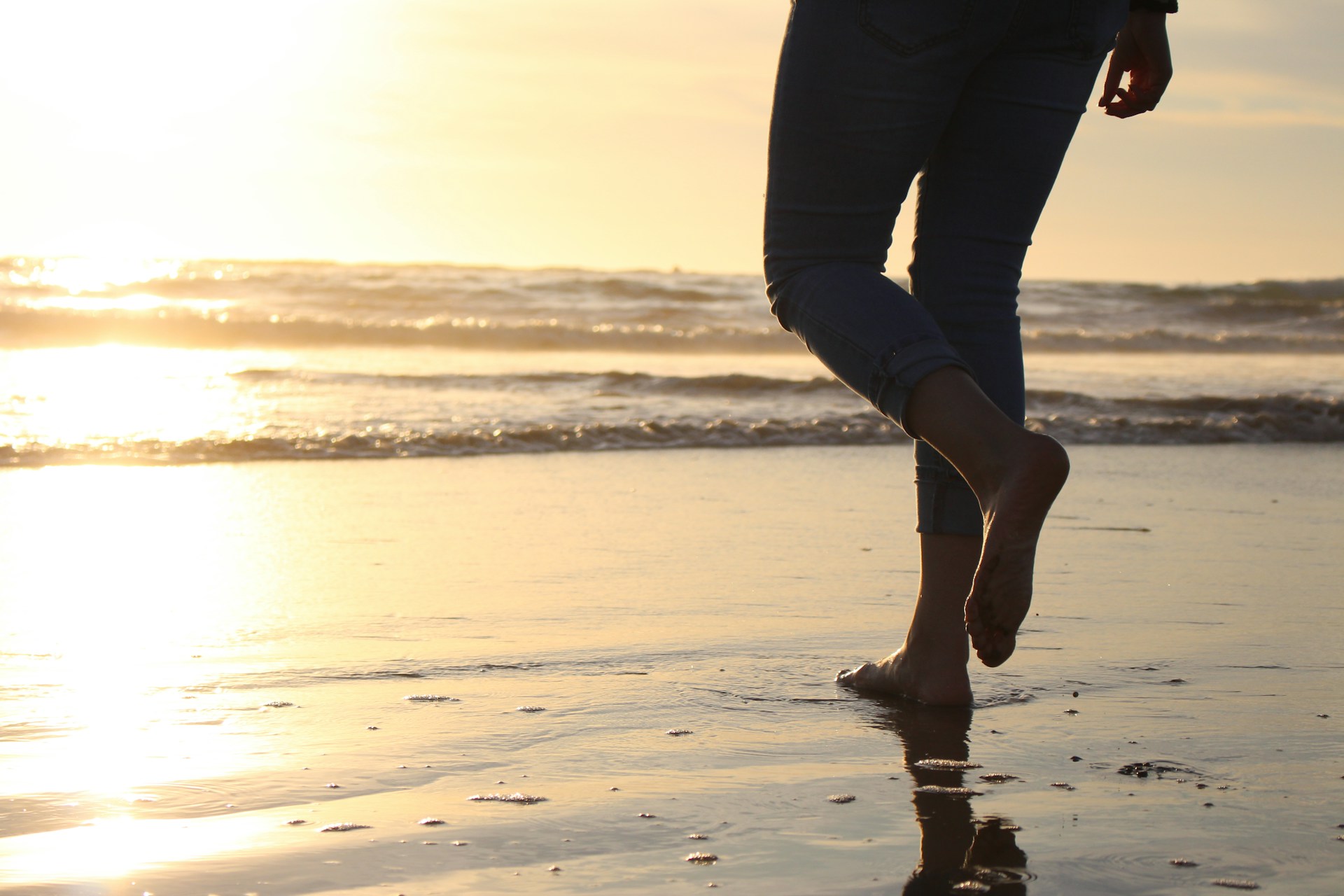 Camminare in spiaggia