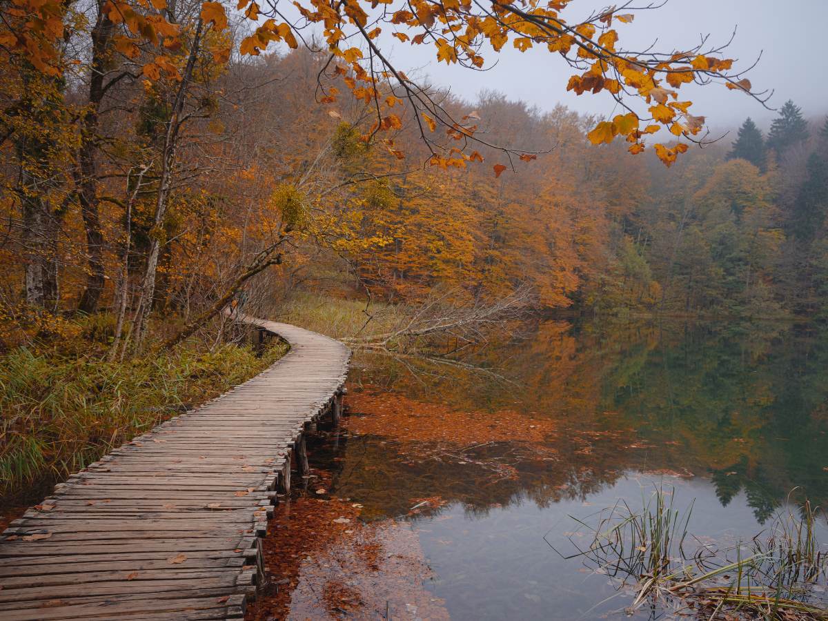 Plitvice, foliage autunnale