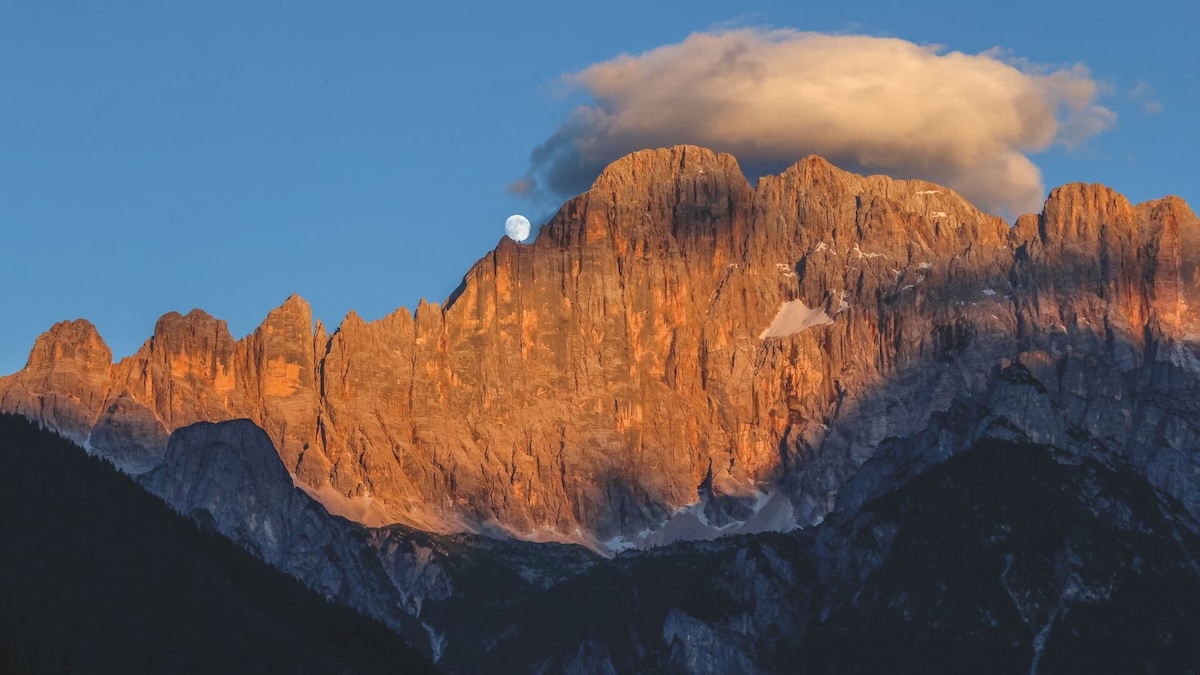 claudio pra_LUNA APPOGGIATA A PUNTA CIVETTA_Monte Civetta